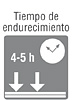 tiempo de endurecimiento 4 5 h