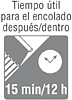 tiempo util encolado 15 min 12 h